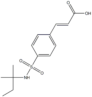 3-{4-[(2-methylbutan-2-yl)sulfamoyl]phenyl}prop-2-enoic acid