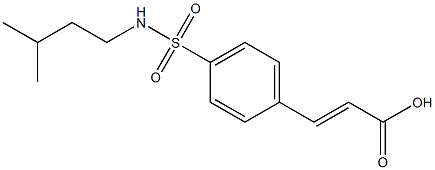 3-{4-[(3-methylbutyl)sulfamoyl]phenyl}prop-2-enoic acid Structure