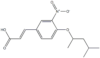 3-{4-[(4-methylpentan-2-yl)oxy]-3-nitrophenyl}prop-2-enoic acid Structure
