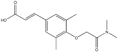 3-{4-[(dimethylcarbamoyl)methoxy]-3,5-dimethylphenyl}prop-2-enoic acid|