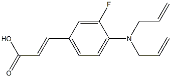 3-{4-[bis(prop-2-en-1-yl)amino]-3-fluorophenyl}prop-2-enoic acid Structure
