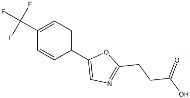 3-{5-[4-(trifluoromethyl)phenyl]-1,3-oxazol-2-yl}propanoic acid