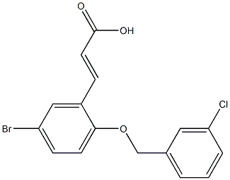  3-{5-bromo-2-[(3-chlorophenyl)methoxy]phenyl}prop-2-enoic acid