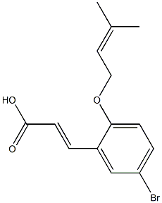  3-{5-bromo-2-[(3-methylbut-2-en-1-yl)oxy]phenyl}prop-2-enoic acid