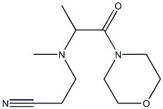 3-{methyl[1-(morpholin-4-yl)-1-oxopropan-2-yl]amino}propanenitrile,,结构式