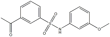 3-acetyl-N-(3-methoxyphenyl)benzene-1-sulfonamide