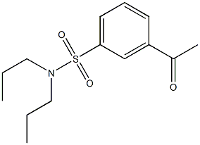 3-acetyl-N,N-dipropylbenzene-1-sulfonamide Structure