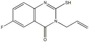 3-allyl-6-fluoro-2-mercaptoquinazolin-4(3H)-one Struktur