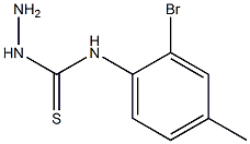 3-amino-1-(2-bromo-4-methylphenyl)thiourea 结构式