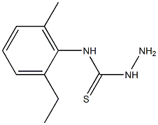 3-amino-1-(2-ethyl-6-methylphenyl)thiourea Structure