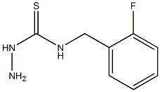 3-amino-1-[(2-fluorophenyl)methyl]thiourea,,结构式