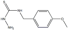 3-amino-1-[(4-methoxyphenyl)methyl]thiourea 结构式