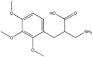 3-amino-2-[(2,3,4-trimethoxyphenyl)methyl]propanoic acid Struktur