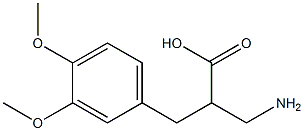 3-amino-2-[(3,4-dimethoxyphenyl)methyl]propanoic acid Structure