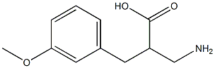 3-amino-2-[(3-methoxyphenyl)methyl]propanoic acid,,结构式