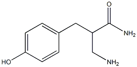3-amino-2-[(4-hydroxyphenyl)methyl]propanamide Struktur
