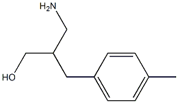 3-amino-2-[(4-methylphenyl)methyl]propan-1-ol 结构式
