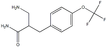 3-amino-2-{[4-(trifluoromethoxy)phenyl]methyl}propanamide Structure