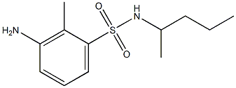 3-amino-2-methyl-N-(pentan-2-yl)benzene-1-sulfonamide 结构式