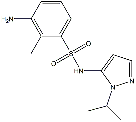 3-amino-2-methyl-N-[1-(propan-2-yl)-1H-pyrazol-5-yl]benzene-1-sulfonamide