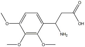 3-amino-3-(2,3,4-trimethoxyphenyl)propanoic acid Struktur