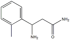 3-amino-3-(2-methylphenyl)propanamide Struktur