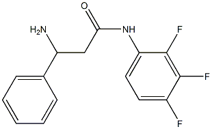 3-amino-3-phenyl-N-(2,3,4-trifluorophenyl)propanamide Struktur