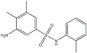  3-amino-4,5-dimethyl-N-(2-methylphenyl)benzene-1-sulfonamide