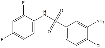 3-amino-4-chloro-N-(2,4-difluorophenyl)benzene-1-sulfonamide 结构式