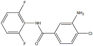 3-amino-4-chloro-N-(2,6-difluorophenyl)benzamide 结构式