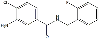3-amino-4-chloro-N-(2-fluorobenzyl)benzamide 化学構造式