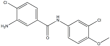 3-amino-4-chloro-N-(3-chloro-4-methoxyphenyl)benzamide 结构式