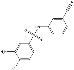 3-amino-4-chloro-N-(3-cyanophenyl)benzene-1-sulfonamide