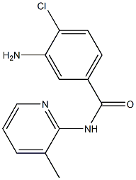 3-amino-4-chloro-N-(3-methylpyridin-2-yl)benzamide Struktur