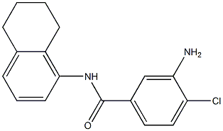 3-amino-4-chloro-N-(5,6,7,8-tetrahydronaphthalen-1-yl)benzamide 结构式
