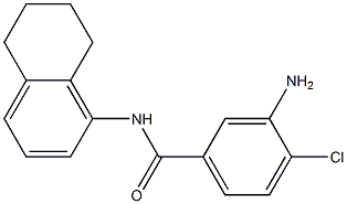 3-amino-4-chloro-N-(5,6,7,8-tetrahydronaphthalen-1-yl)benzamide Structure