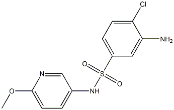 3-amino-4-chloro-N-(6-methoxypyridin-3-yl)benzene-1-sulfonamide
