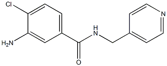 3-amino-4-chloro-N-(pyridin-4-ylmethyl)benzamide Struktur