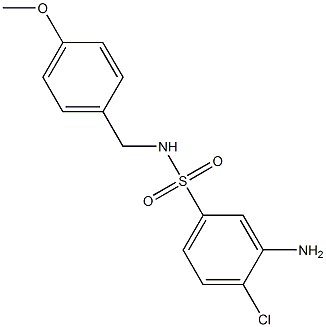3-amino-4-chloro-N-[(4-methoxyphenyl)methyl]benzene-1-sulfonamide