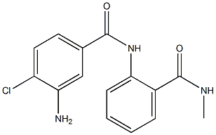 3-amino-4-chloro-N-[2-(methylcarbamoyl)phenyl]benzamide Struktur