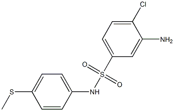 3-amino-4-chloro-N-[4-(methylsulfanyl)phenyl]benzene-1-sulfonamide Structure