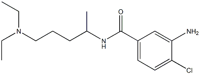 3-amino-4-chloro-N-[5-(diethylamino)pentan-2-yl]benzamide 化学構造式