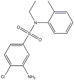 3-amino-4-chloro-N-ethyl-N-(2-methylphenyl)benzene-1-sulfonamide