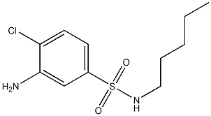 3-amino-4-chloro-N-pentylbenzene-1-sulfonamide Structure