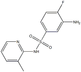 3-amino-4-fluoro-N-(3-methylpyridin-2-yl)benzene-1-sulfonamide Structure