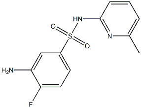 3-amino-4-fluoro-N-(6-methylpyridin-2-yl)benzene-1-sulfonamide