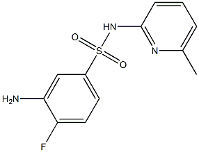 3-amino-4-fluoro-N-(6-methylpyridin-2-yl)benzene-1-sulfonamide|