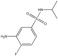 3-amino-4-fluoro-N-(propan-2-yl)benzene-1-sulfonamide Structure