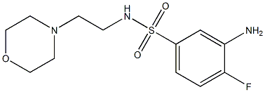 3-amino-4-fluoro-N-[2-(morpholin-4-yl)ethyl]benzene-1-sulfonamide