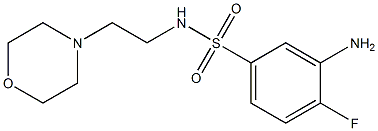  3-amino-4-fluoro-N-[2-(morpholin-4-yl)ethyl]benzene-1-sulfonamide